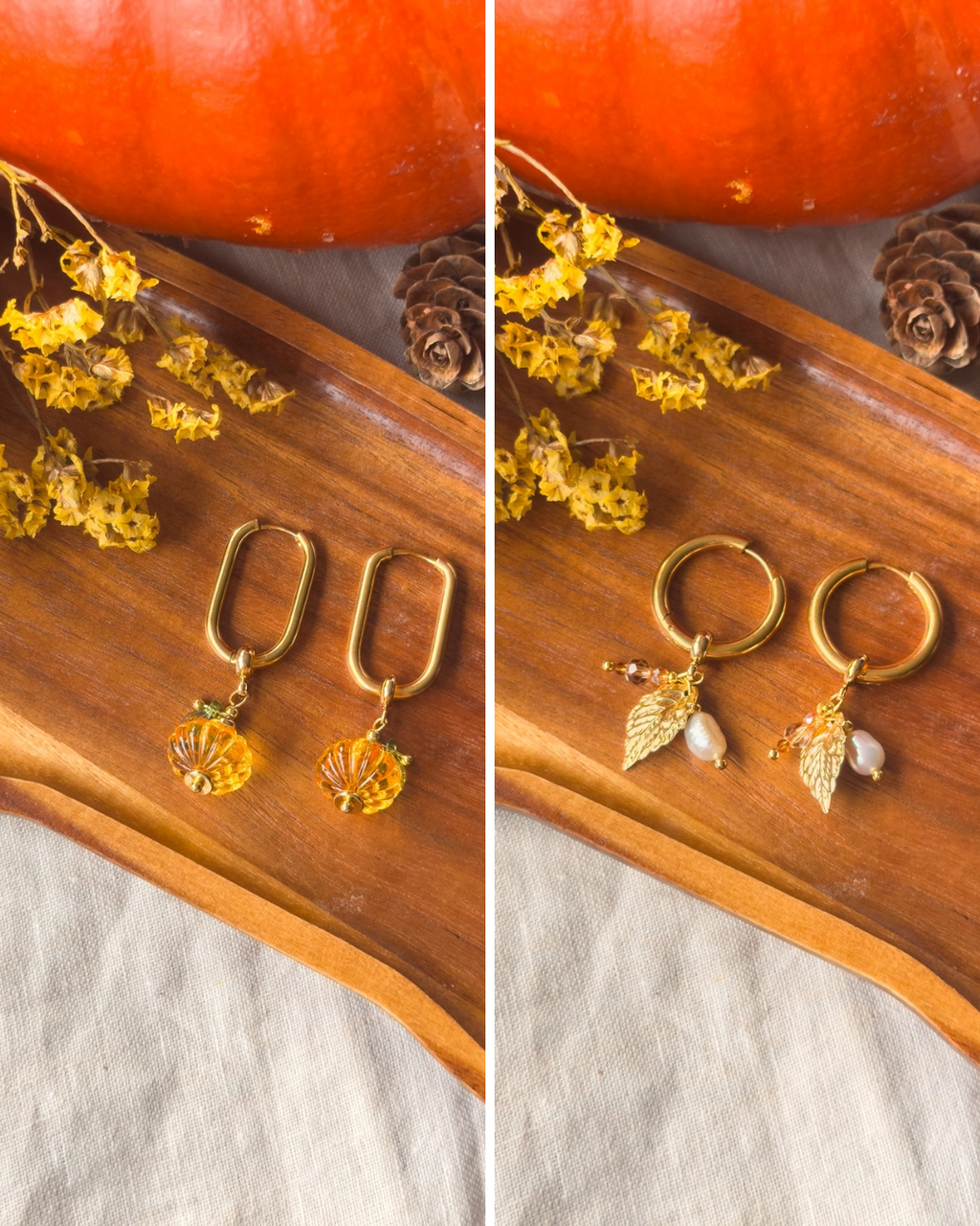 Mix & Match Herbst-Ohrringe