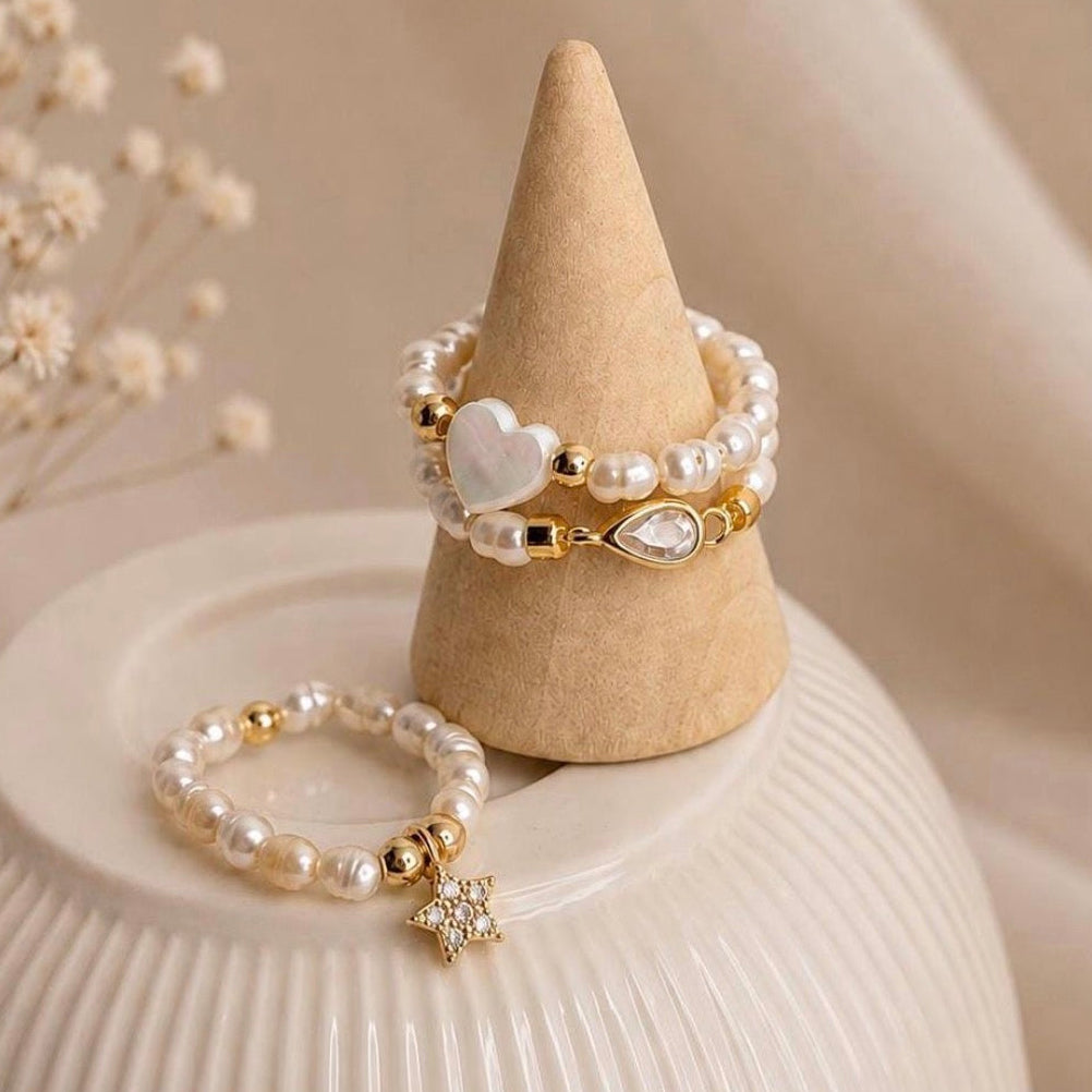 Juliette Süßwasserperlen Charm Ring