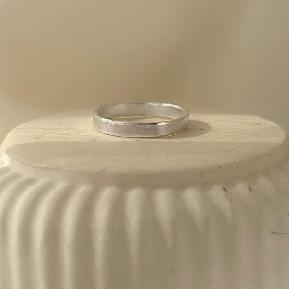 Schlichter Bandring in 935 Silber