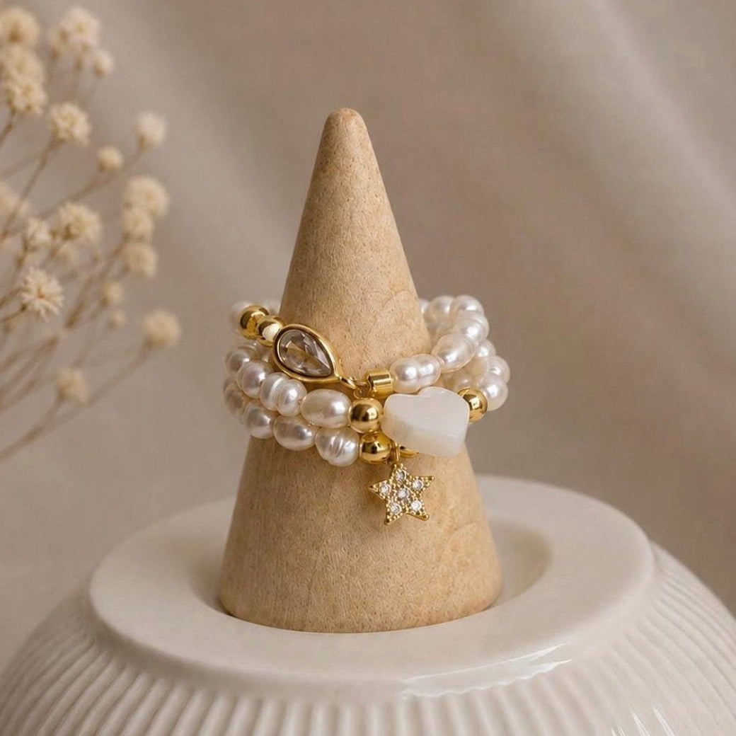 Juliette Süßwasserperlen Charm Ring