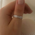 Drehbarer Anxiety-/Fidget-Ring in Silber