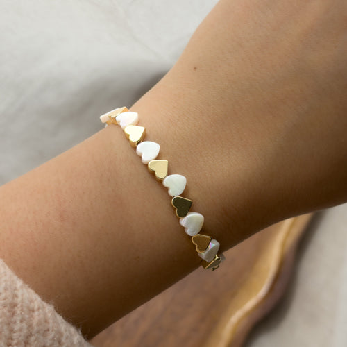 Amora Armband mit Muschelperlen