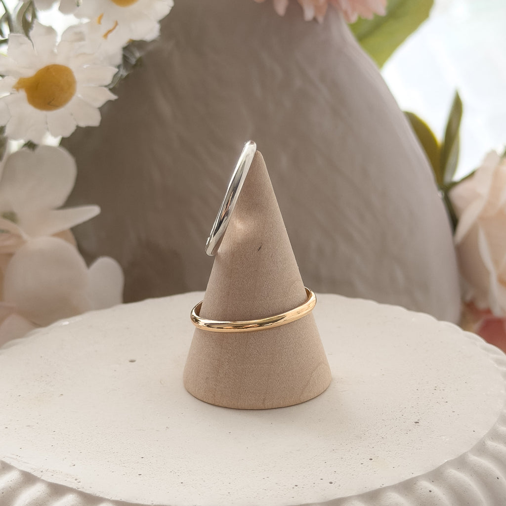 Ella - Ring aus 935 Argentium Silber oder Gold gefüllt