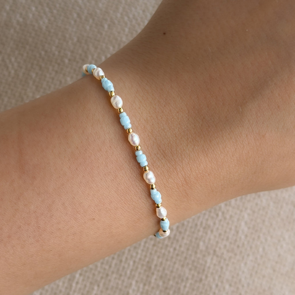 Nerea Süßwasserperlenarmband