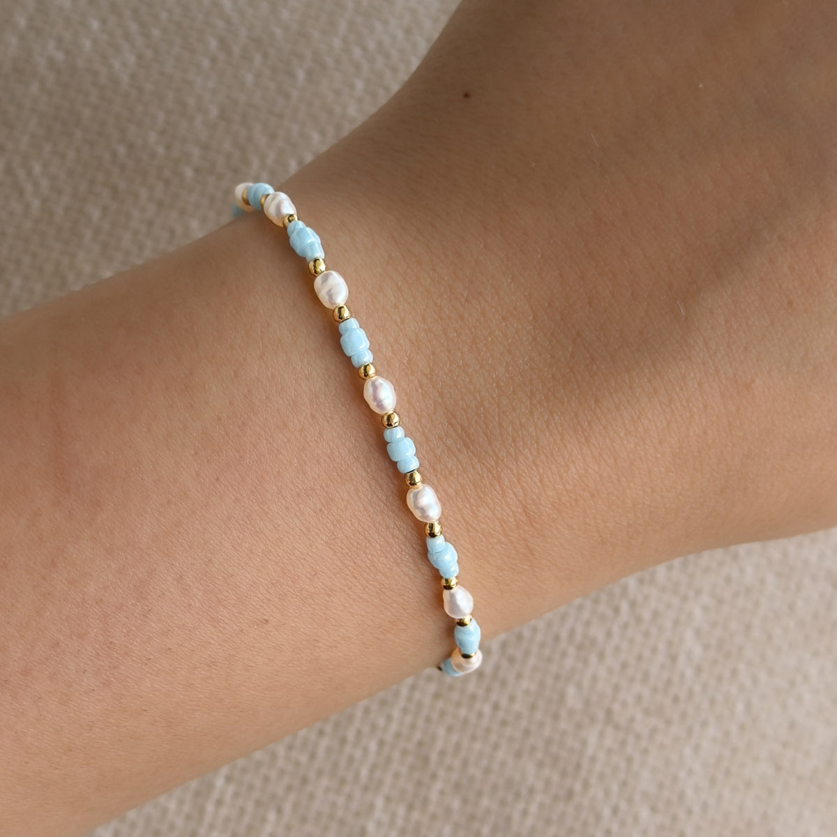 Nerea Süßwasserperlenarmband