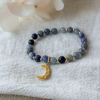 Luna Aventurin Armband mit Mond-Charm