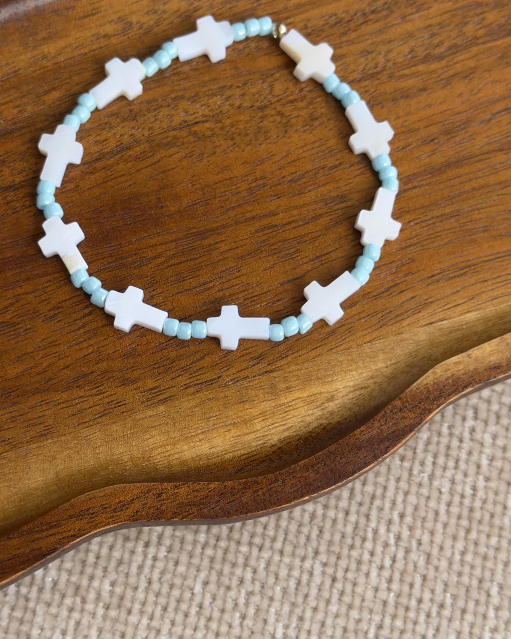 Türkis Perlenarmband Set | Süßwasserperlen & 18K vergoldete Perlen | Miyuki Armband | Sommer Schmuck | Boho Armband | Geschenk für sie